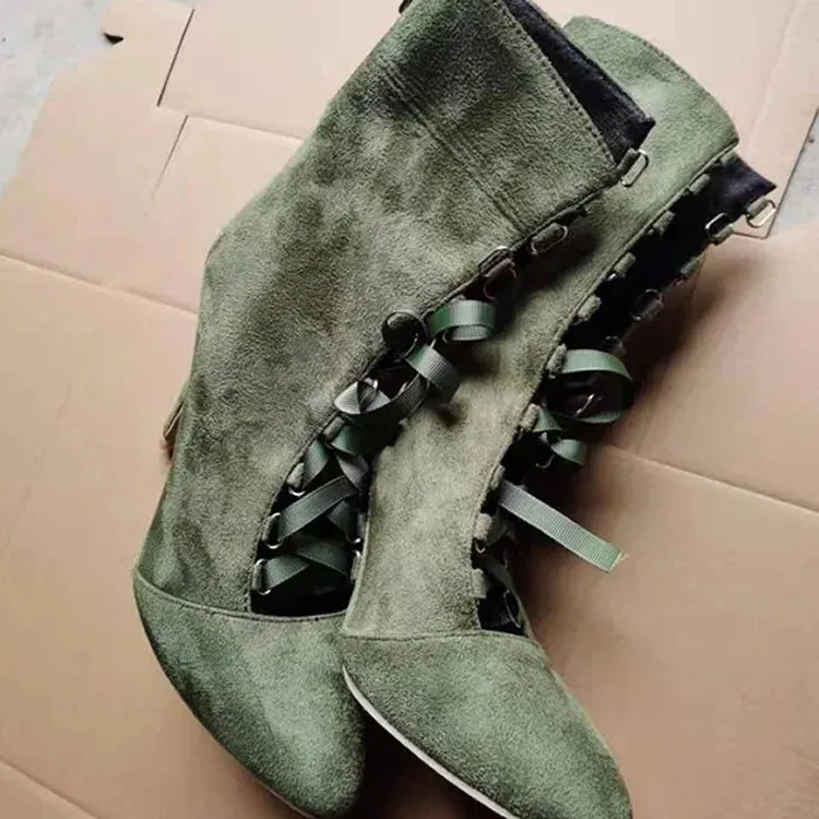 Funki Buys | Boots | Women's Lace Up High Heel Ankle Boots